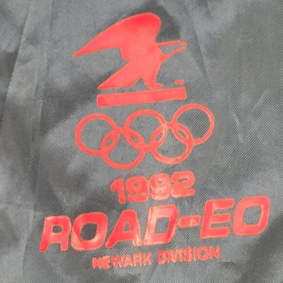 Vintage 1992 Road-EO Bomber Jacket 2XL 28x27 Baggy Newark-Division - Picture 3 of 12